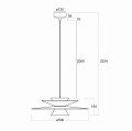 Lampa wisząca Mantra Estrella 9439 rys tech
