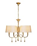 Lampa wisząca Mantra Paola Gold 3540