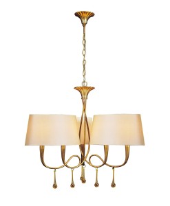 Lampa wisząca Mantra Paola Gold 3540