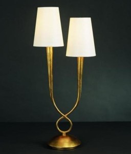 Lampa biurkowa Mantra Paola Gold 3546