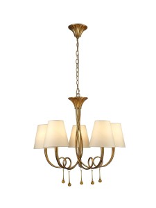 Lampa wisząca Mantra Paola Gold 6206