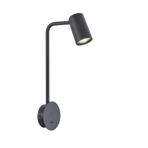 Lampa ścienna Mantra Sal Negro 7519