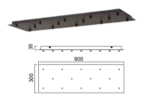 Rozeta 14L do lampy Mantra Tonik 8544