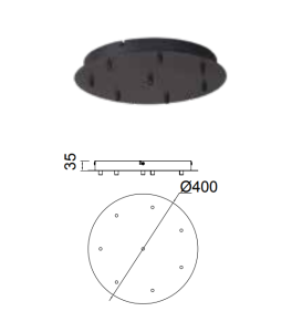 Rozeta 8L do lampy Mantra Tonik 8547