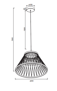 Lampa wisząca Mantra Spider 8949